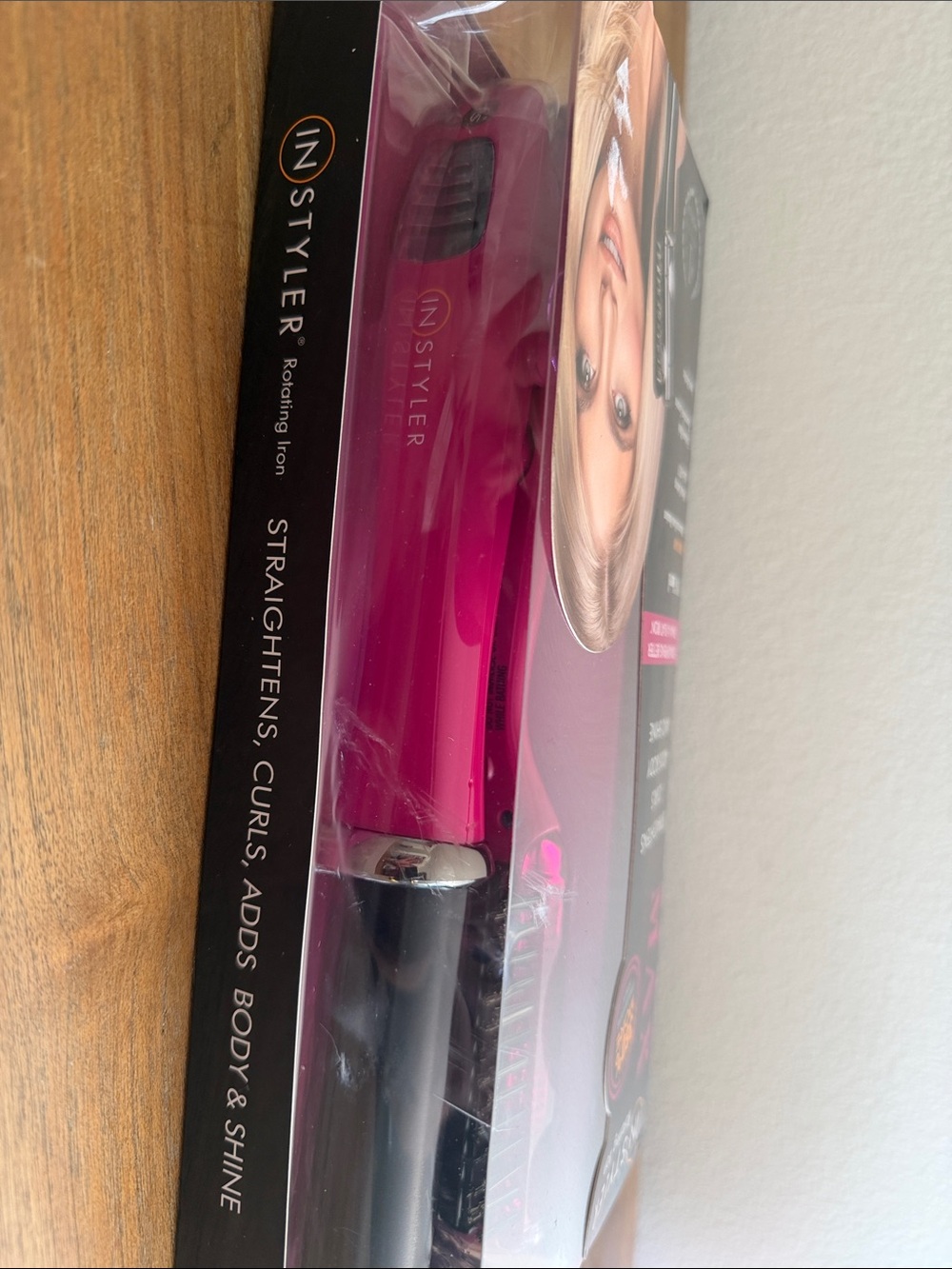 InStyler MAX Rotating Iron Hair Styler - Hot Pink - Picture 3 of 4